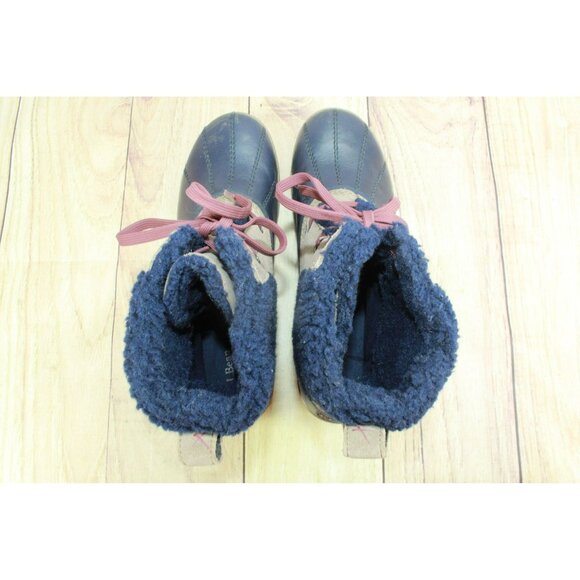 LL Bean Blue Suede Rangeley Insulated Ankle Pac Boots Waterproof Size 11 M - Picture 7 of 9